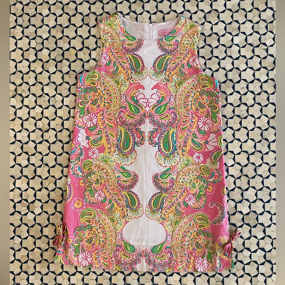 Lilly Pulitzer Girls Floral Paisley Shift Dress size 10 - Picture 1 of 4